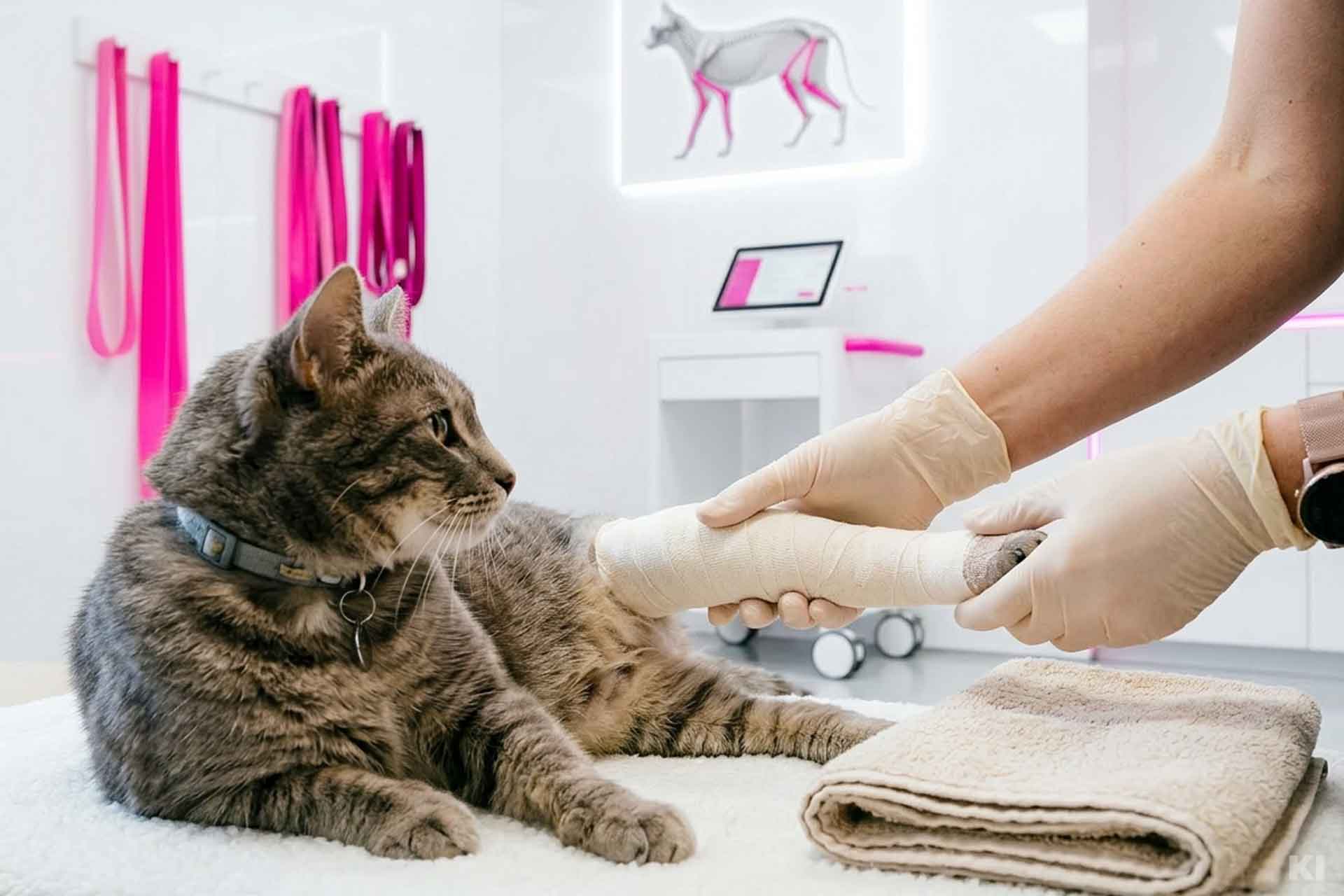 Manuelle Physiotherapie an der Katze
