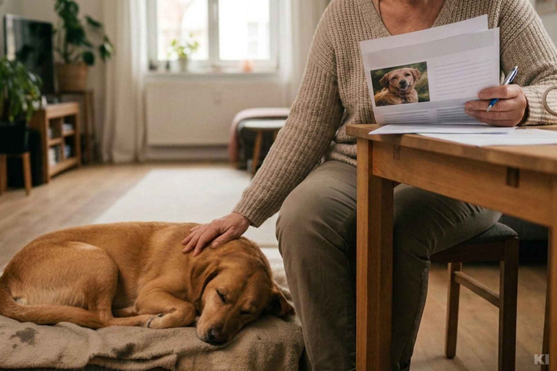 Tierkrankenversicherung Hund schlafend
